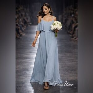 SHOW ME YOUR MUMU Caitlin Ruffle Maxi Dress – XS